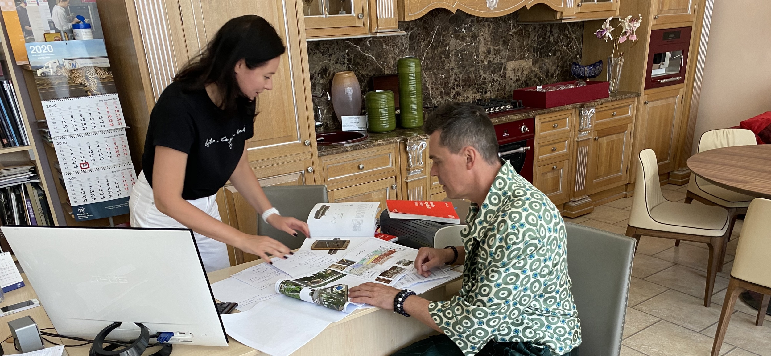 Обсуждение проекта с дизайнером из Волгограда